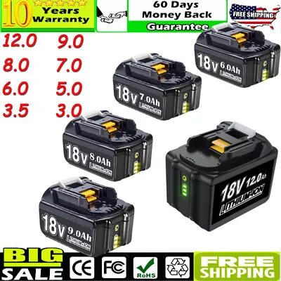 Battery For Makita 18V LXT BL1830 BL1860B BL1850 BL1840 BL1830 BL1815 Lithium CD • $21.89