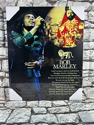 Bob Marley Canvas Picture Reggae Music Singer Guitar Player Rasta Lion Zion Weed • £13.99