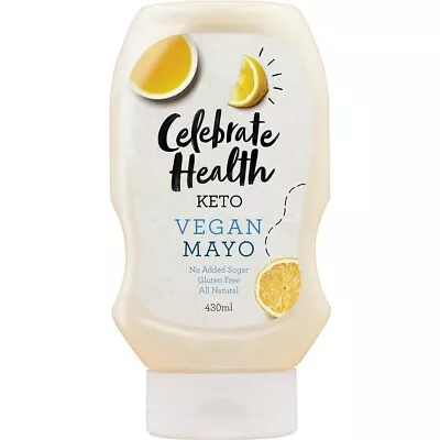 Celebrate Health Keto Vegan Mayonnaise 430ml • $9.95