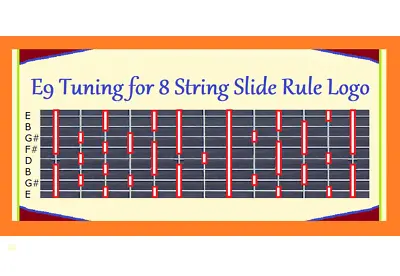 E9 Tuning For 8 String Logo Refrigerator Magnet • $8.98