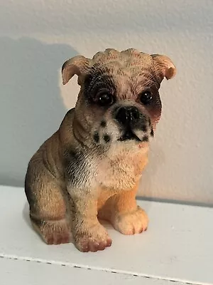Vintage English Bulldog Dog Puppy Figurine 3.5” • $16