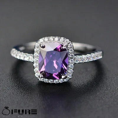 925 Sterling Silver Filled Women Ladies Diamond Cut Engagement Wedding Rings • £4.99