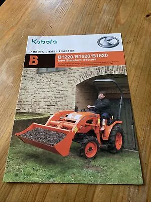 Kubota Diesel B1220 B1620 B1820 Tractor Brochure 2010 Sales Leaflet Spec Sheet • $7.45