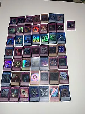 Yugioh Collection Cards Job Lot Bundle Rarest X50 Rare • £22