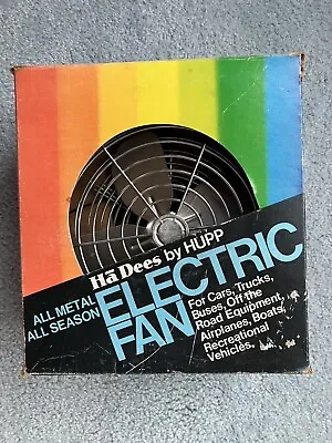 NOS 1960s-1970s Vintage Accessory HaDees 7” Defroster Vent Fan In Box GM Ford • $75