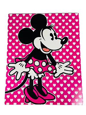 Disney Minnie Mouse Stuff Kids 3 Ring Folders For Binder Die-cut Unpunched • $12.99