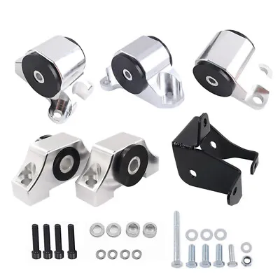 2 Bolt Engine Motor Mount Kit For 96-00 Civic EK B16 B20 D16 B D Chrome Billet • $97.99