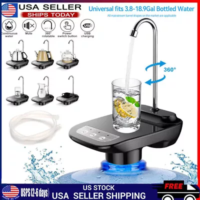 5 Gallon Water Bottle Switch Pump Electric Automatic Universal Jug Dispenser USB • $16.99