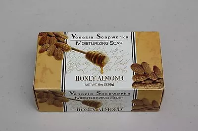 NEW - 2 BARS  Venezia SoapWorks  Honey Almond - Pure Vegetable Soap - USA -  • $13