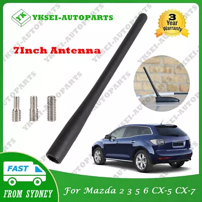 175mm Rubber Signal Antenna 7  INCH Radio Aerial For Mazda 2 3 5 6 CX-5 CX-7 AU • $19.95