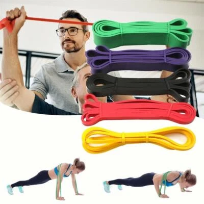 $11.88 • Buy Resistance Bands Pull Up Heavy Duty Set Assisted Exercise Tube Home Gym Fitness