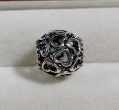 £16.62 • Buy Pandora Openwork Open Your Heart Sterling Silver Charm #790964 Signed S925 ALE