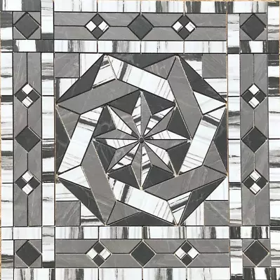 36  X 36  Tile Medallion Mosaic - Daltile Vertuo Tile Series • $295