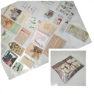 Craft Junk Journal Ephemera Bundle Vintage Shabby Chic Bases X20 Items SC11 • £3.95