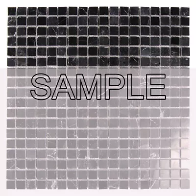 Square Marble Tile Bondi Mosaic Kitchen Bathroom Wall Backsplash Marquina Black • $3.55