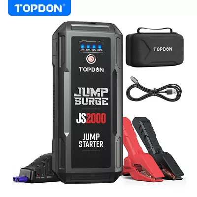 TOPDON 12V Car Battery Load Tester & Jump Starter Booster & Charger Maintainer • $45.99