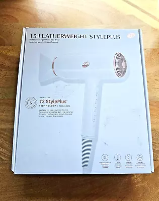 T3 Featherweight Styleplus Professional Algorithmic Hair Dryer White #77830 • $87.55