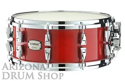 Yamaha Absolute Hybrid Maple 14x6 Snare Drum Autumn Red -  In Stock! • $699.99