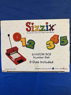 Sizzix Provo Craft/Ellison Shadow Box Number Set  9 Dies Included Scrapbooking • $12