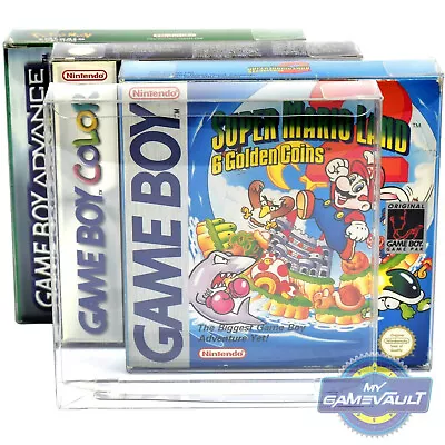 GameBoy Game Box Protectors For Nintendo 0.4mm & 0.5mm PET Plastic Display Box • £4.75