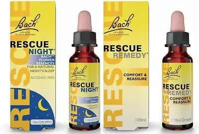 Rescue Night Remedy Oral Drops For Anxiety Deep Sleep Relax Nerves Calming 10ml • £10.41