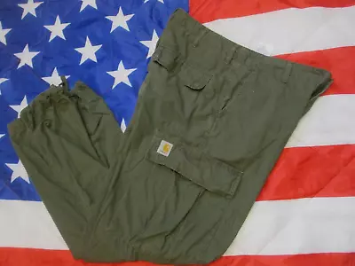 CARHARTT WIP USA US ARMY BDU M65 CARGO COMBAT TROUSERS Vietnam WARog Green 34-36 • $61