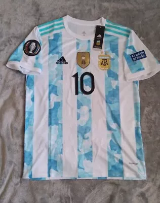 Argentina 2022 Finallissima Champion MESSI #10 Soccer Jersey Medium Copa America • $150