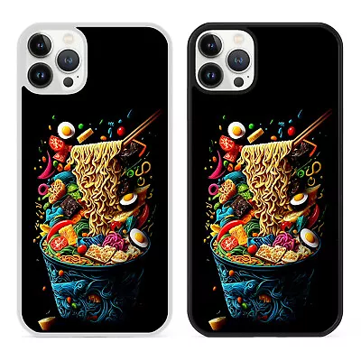 Colorful Ramen Noodles Phone Case Cover For IPhone 12 13 14 Japanese Food Kawaii • £6.79