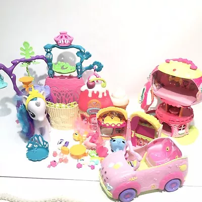 My Little Pony Playset Lot Car Sweet Shoppe Theater Seashell Lagoon Balloon + • $26.40