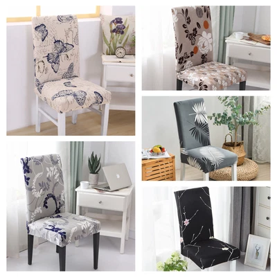 4/6/8Pcs Dining Chair Protector Spandex Covers Stretch Washable Banquet Wedding • $36.99