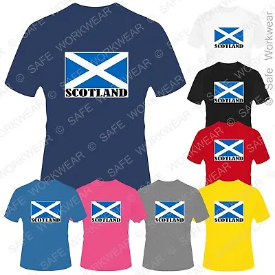 £7.99 • Buy Scottish Flag T-shirt - Love Scotland - For Mens (Ladies-Kids Tee On Request)