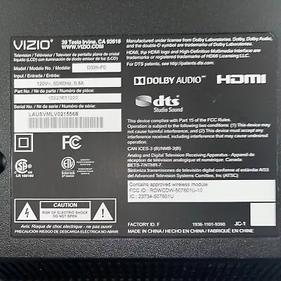 VIZIO - 32  Class D-Series Full HD Smart TV • $70