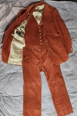 Vintage Three Piece Corduroy Suit • $150