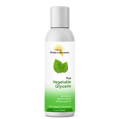 Pure 4 Oz Vegetable Glycerin USP Kosher VG Food Grade - 100% Natural  • $7.95