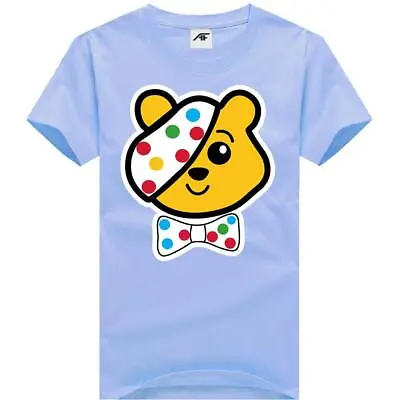 £9.96 • Buy Women Printed Pudsey Bear Children In Need T-Shirts Crew Neck Casual Wear Tops