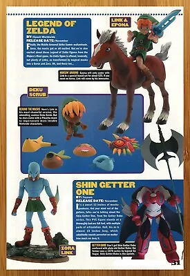 2000 Epoch Legend Of Zelda Figures Print Ad/Poster Majora's Mask N64 Promo Art • $14.99