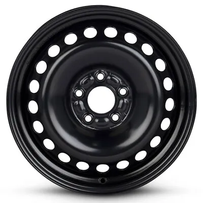 New Wheel For 2004-2010 Volvo S40 16 Inch 16x6.5  Painted Black Steel Rim • $99.78