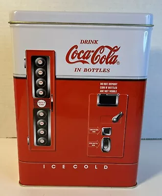 1997 Coca-Cola Collectible Tin Fridge Vending Machine Soda Vintage Coke • $10.99