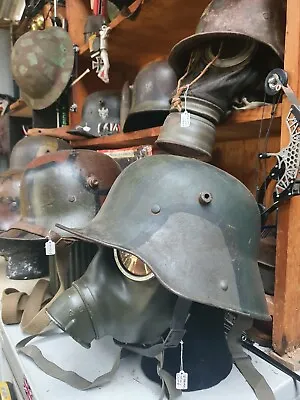 German Wwi Camouflage Helmet  • $1800