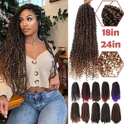 Ombre Spring Twist Passion Twist Afro Crochet Braiding Hair Extensions As Human • $11.52