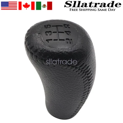 $13.30 • Buy 1x Fits Honda Acura 1994-01 Integra 5 Speed Shift Knob Black Rubber Leather