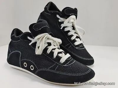 Volatile Kicks® Black Suede And Mesh Boxing Fashion Sneakers Women's Size US 7.5 • $26.95