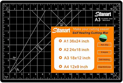 Self Healing Cutting Mat Double Sided 5 Ply Rotary Cutting Board Crafts • $31.75