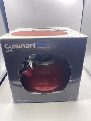 £37.87 • Buy Cuisinart Ctk-eos15r Prodigy 2-quart Enamel Whistling Tea Kettle Red