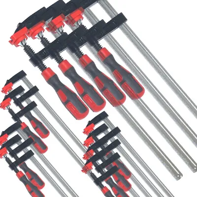 F Clamps Bar Clamp 12pc Set Quick Slide Wood Clamp 4 X 150mm 4 X 300mm 4 X 600mm • £39.95