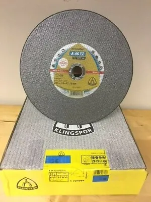 Klingspor 230mm / 9  Thin Metal Cutting Discs Kronenflex A 46 TZ Special • £12.95