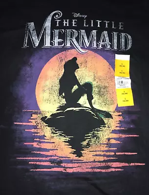 The Little Mermaid Sunset Mermaid New Disney Mens Sz L 42-44 T-shirt Tee Nwt • $9.95