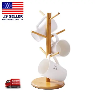 Kitchen Mug Tree Holder Coffee Cup Tea Drying Rack Stand Storage Organizer • $11.99