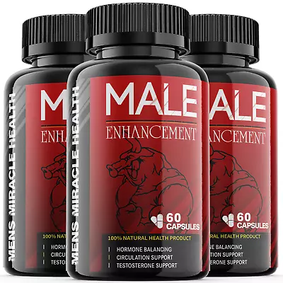 Men's Miracle Health - Male Virility - 3 Bottles - 180 Capsules • $59.80