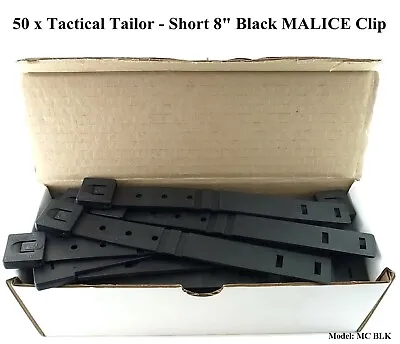 50 X Tactical Tailor - Short 8  Black MALICE Clip For GERBER BUCK Knife Pouch! • $55